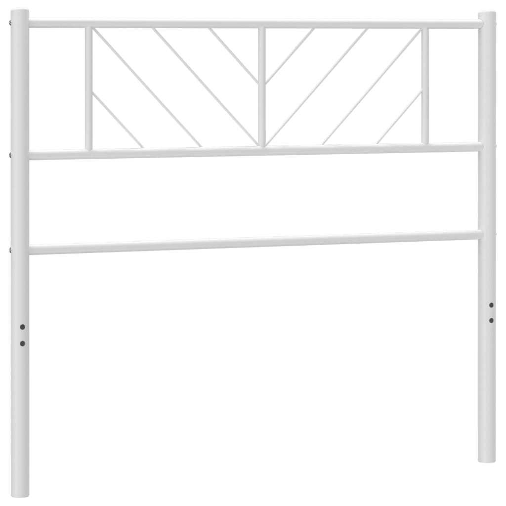 Metal Headboard White 100 cm