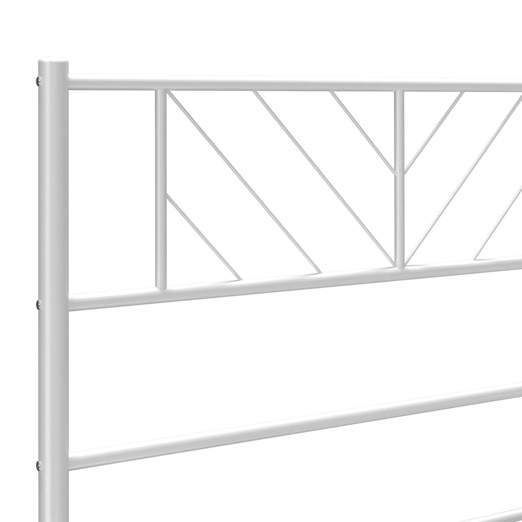 Metal Headboard White 100 cm