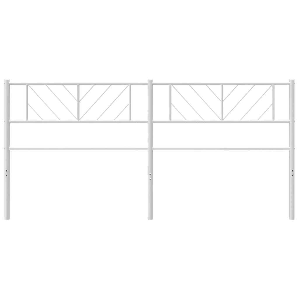 Metal Headboard White 180 cm