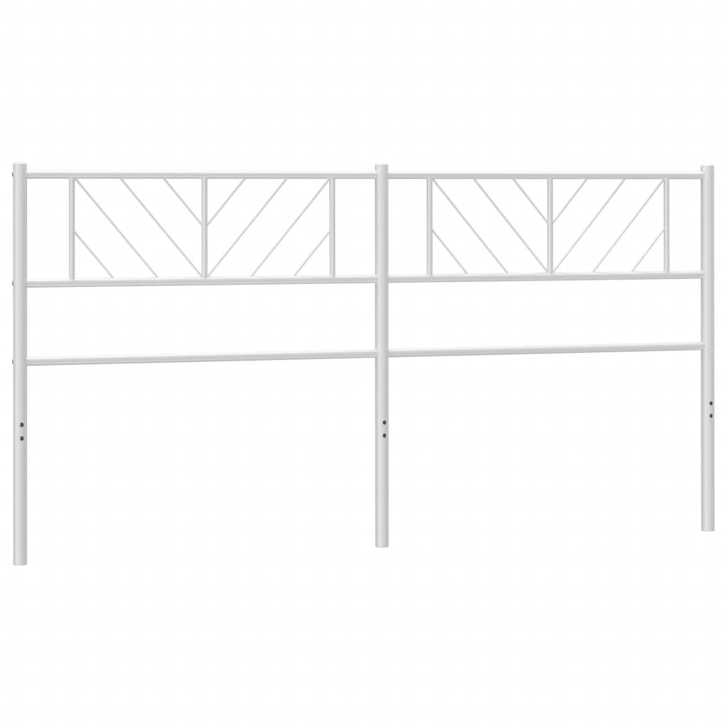 Metal Headboard White 193 cm