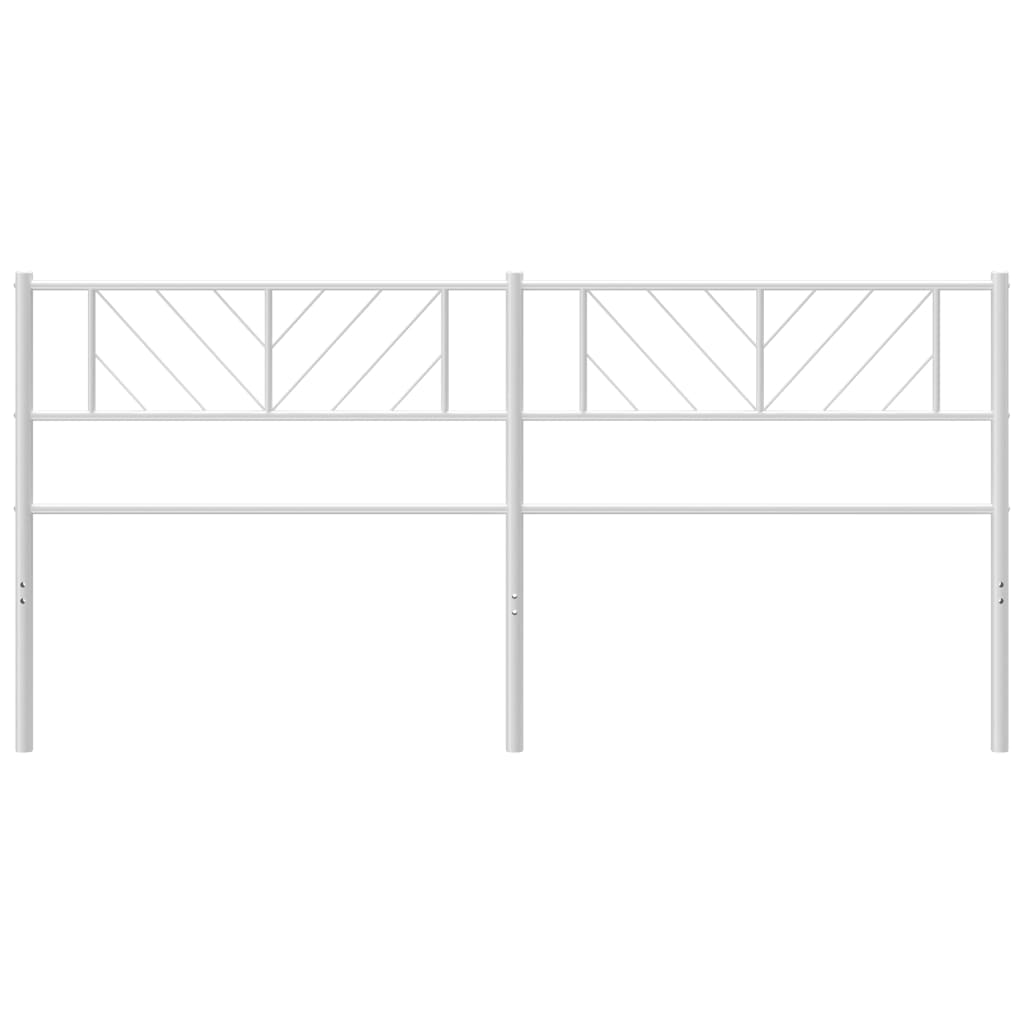 Metal Headboard White 193 cm