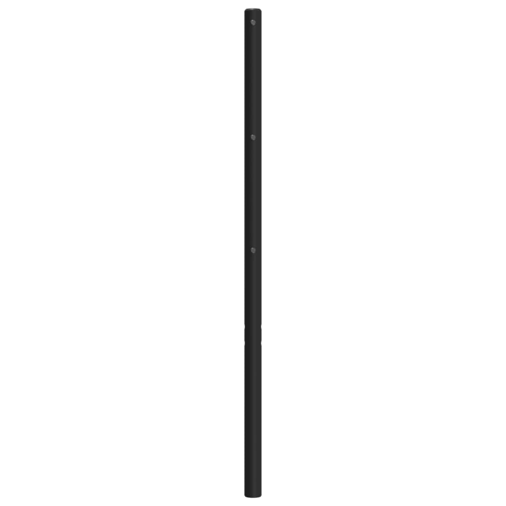 Metal Headboard Black 100 cm