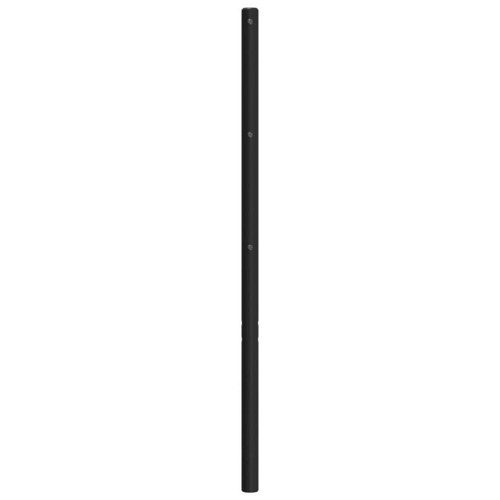 Metal Headboard Black 150 cm