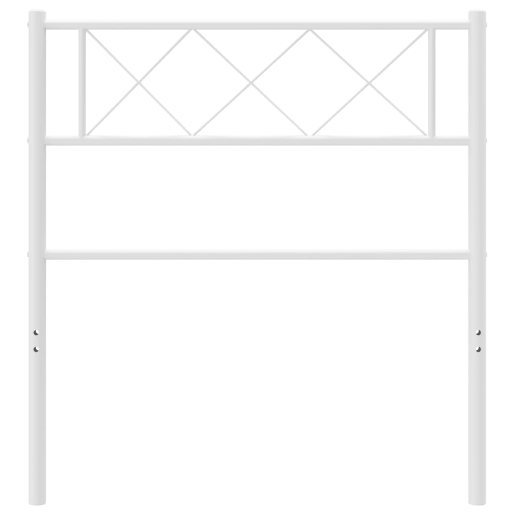 Metal Headboard White 107 cm
