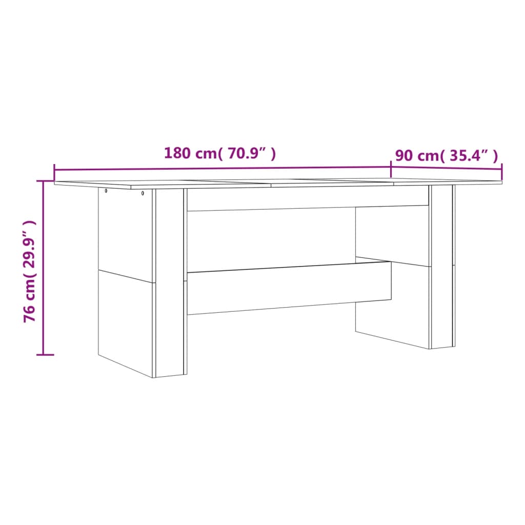 Modern Wooden Large 6 Person Dining Dinner Table Wood Kitchen Tables