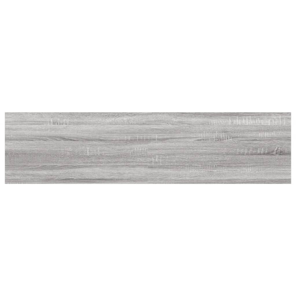 Wall Shelves 4 pcs Grey Sonoma 40x10x1.5 cm Engineered Wood