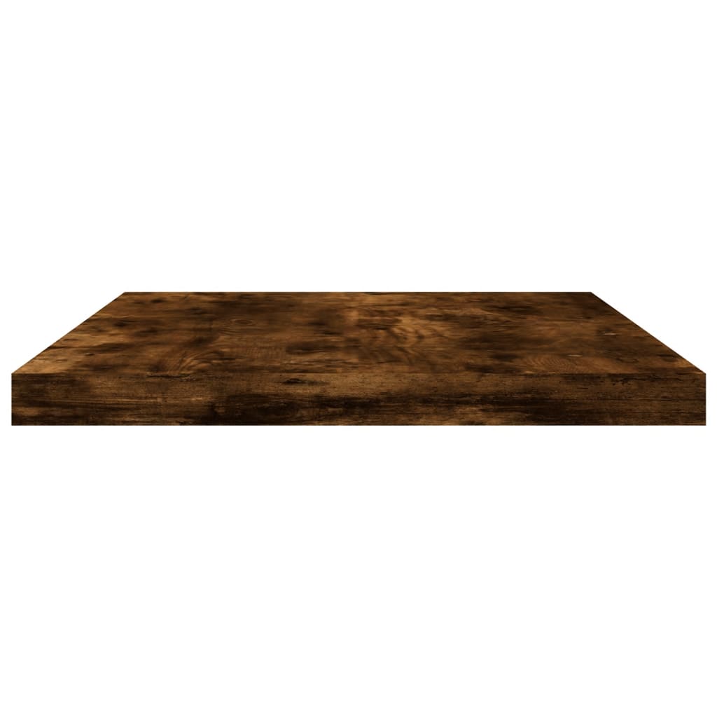 Wall Shelves 4 pcs Smoked Oak 40x20x1.5 cm Engineered Wood