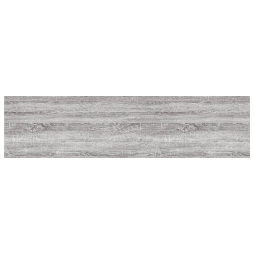 Wall Shelves 4 pcs Grey Sonoma 80x20x1.5 cm Engineered Wood