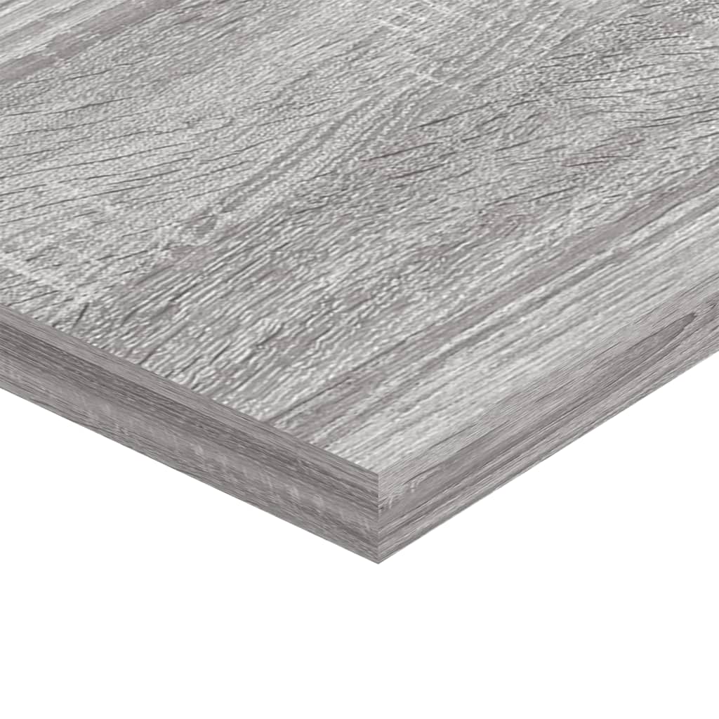 Wall Shelves 4 pcs Grey Sonoma 100x20x1.5 cm Engineered Wood