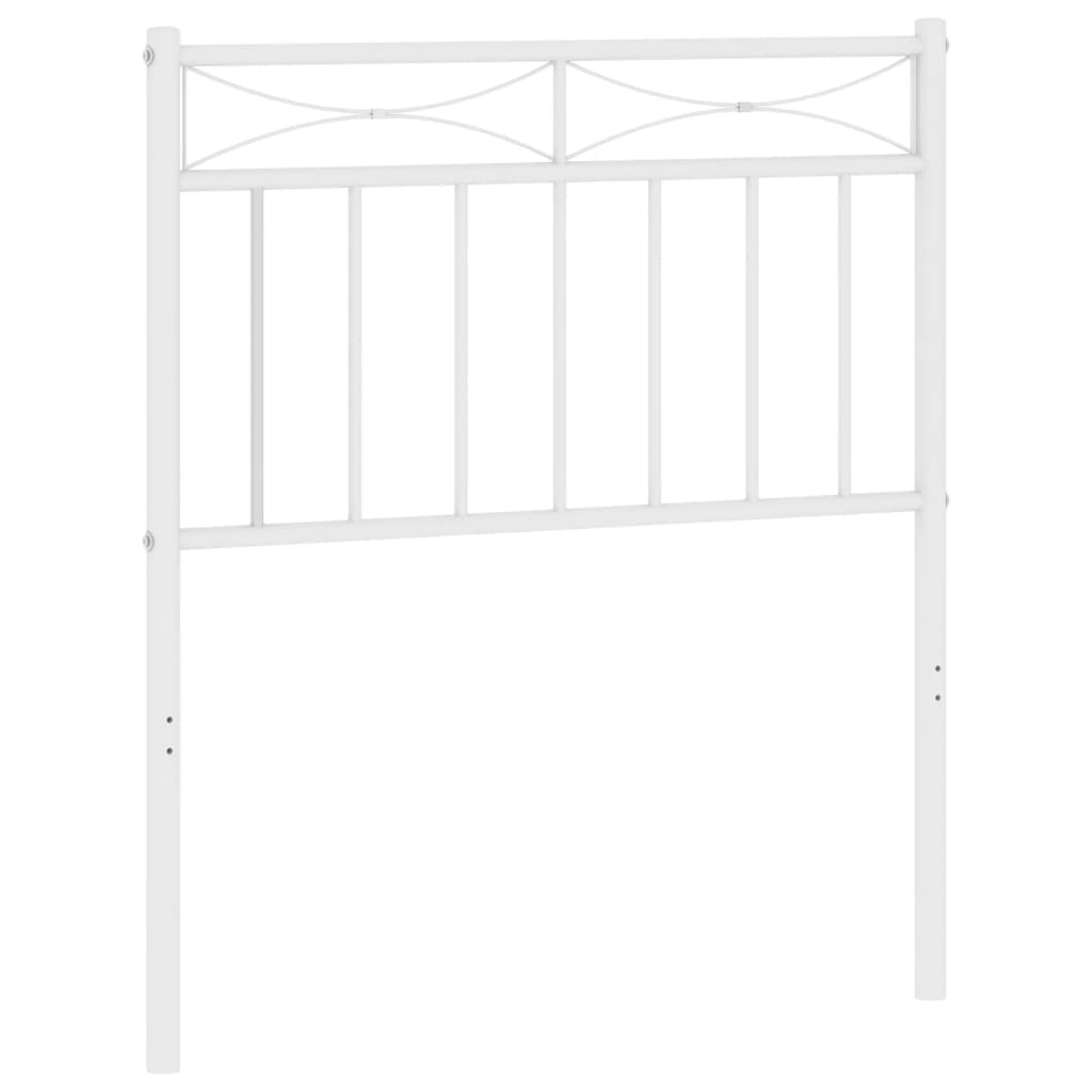 Metal Headboard White 75 cm