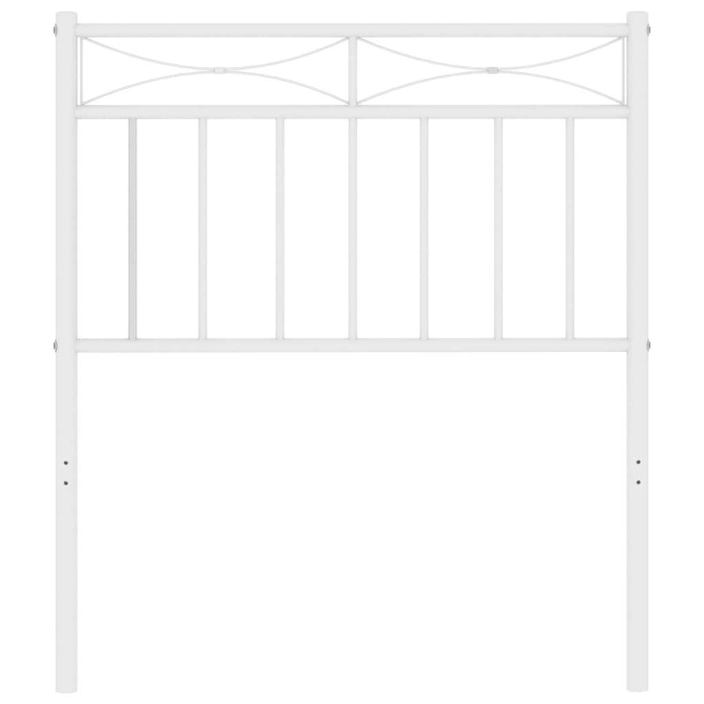 Metal Headboard White 75 cm