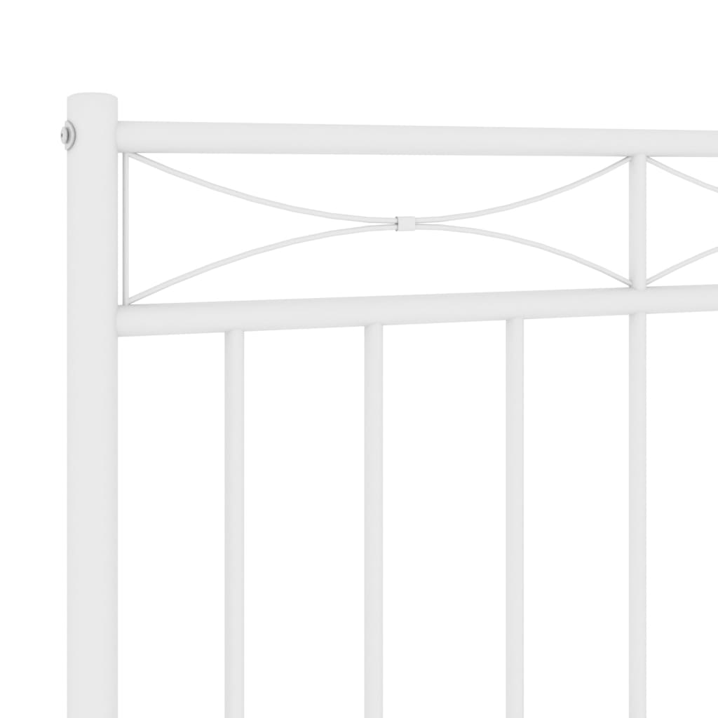 Metal Headboard White 75 cm