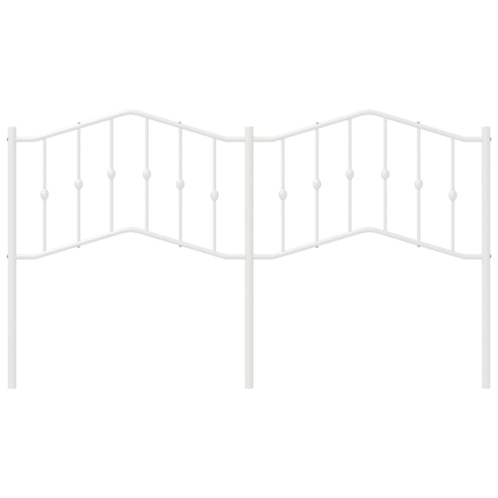 Metal Headboard White 180 cm