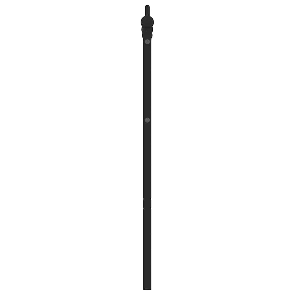 Metal Headboard Black 135 cm