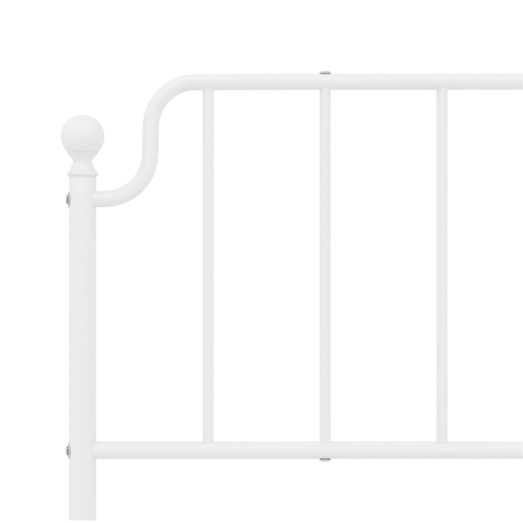 Metal Headboard White 193 cm