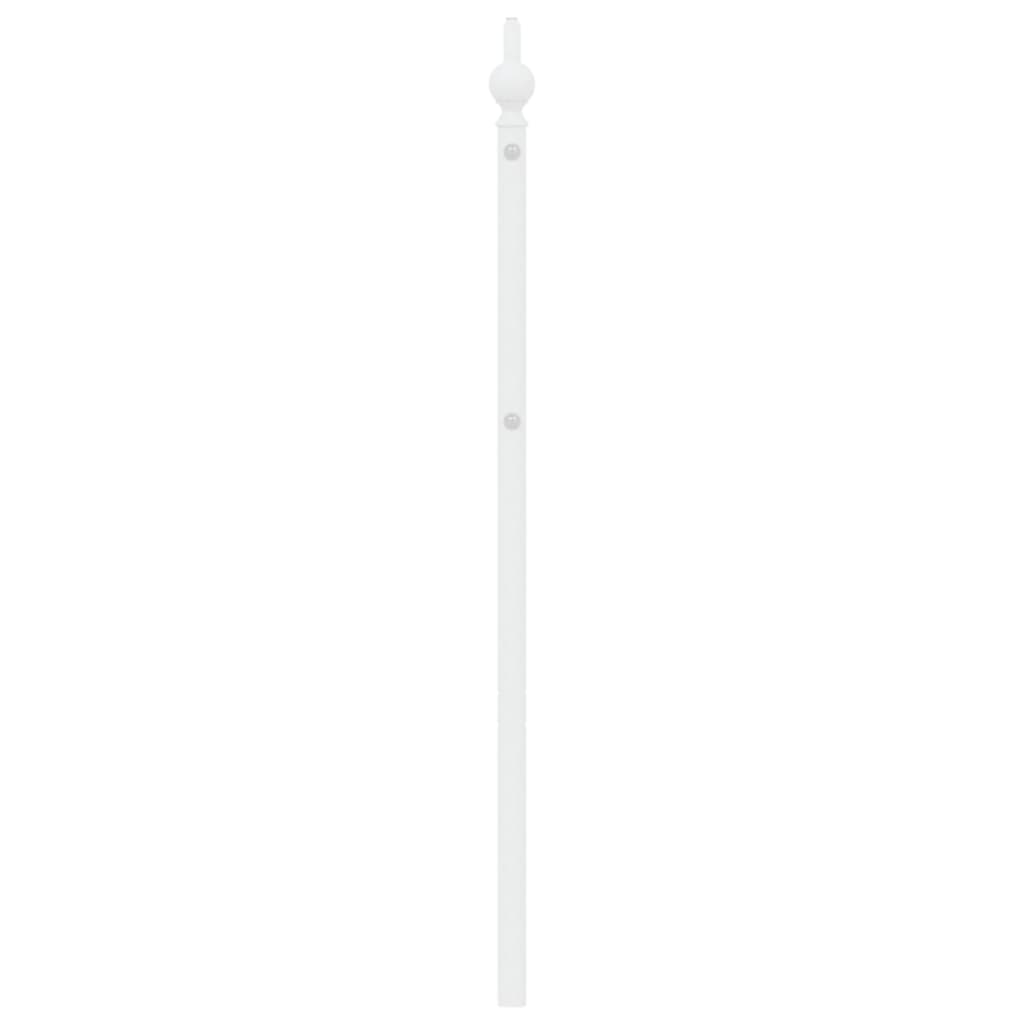Metal Headboard White 200 cm