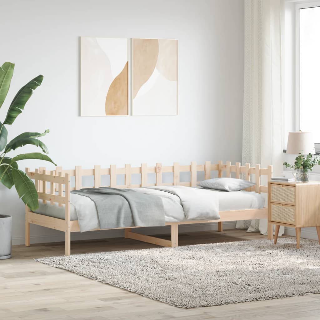 Day Bed without Mattress  90x190 cm Single Solid Wood Pine