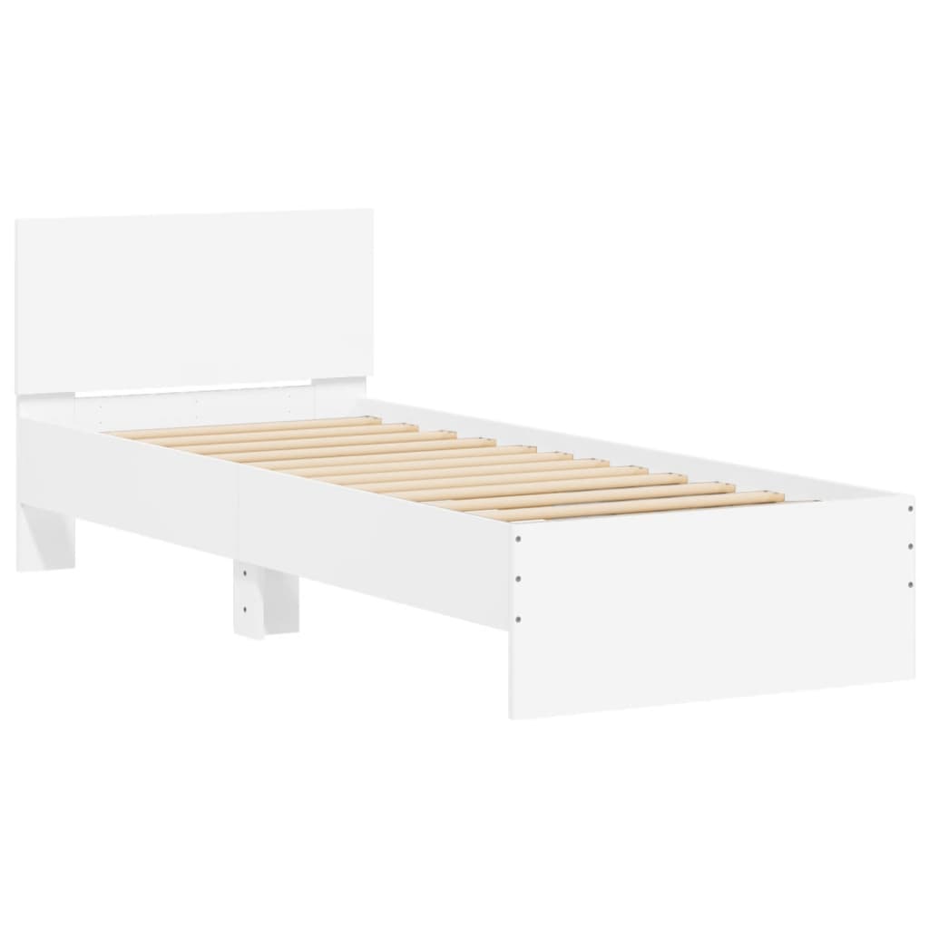 Modern Wooden Single Size 90cm Bed Frame Base With Headboard Wood Beds
