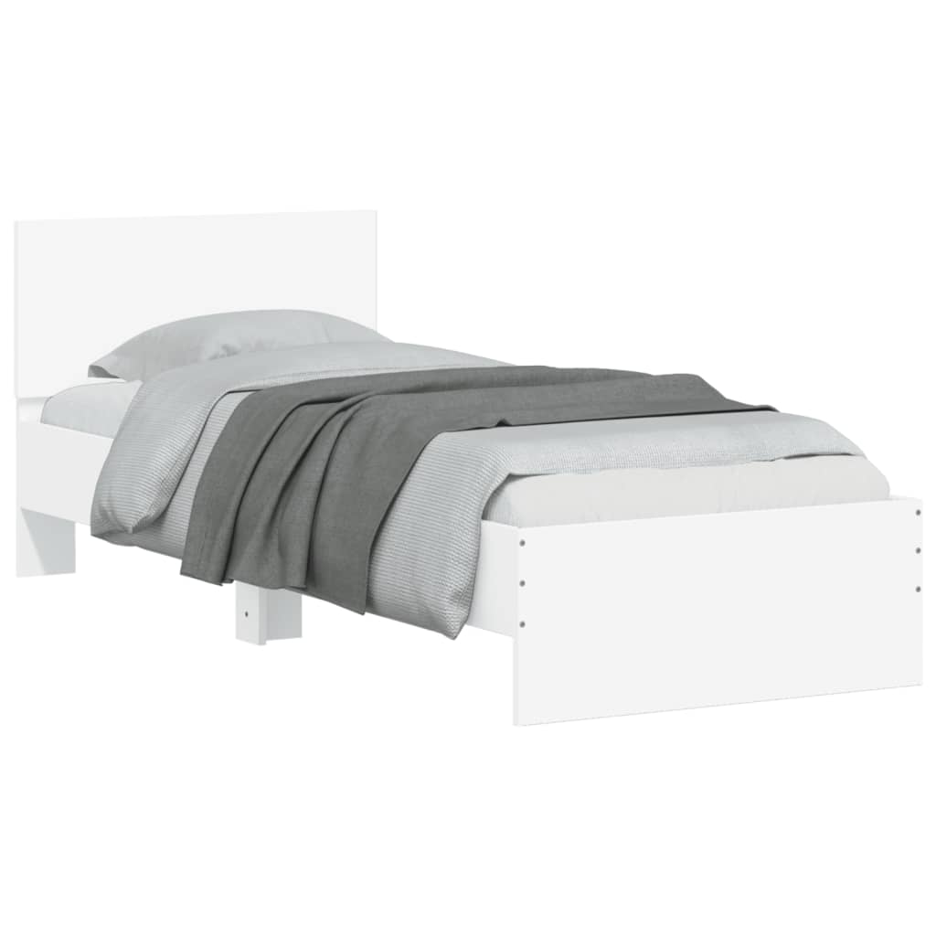 Modern Wooden Single Size 90cm Bed Frame Base With Headboard Wood Beds