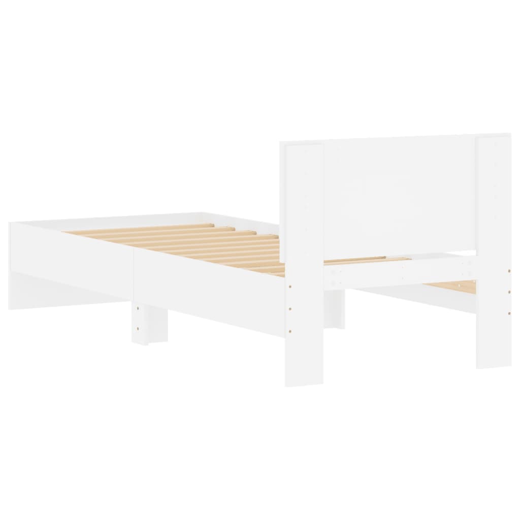Modern Wooden Single Size 90cm Bed Frame Base With Headboard Wood Beds