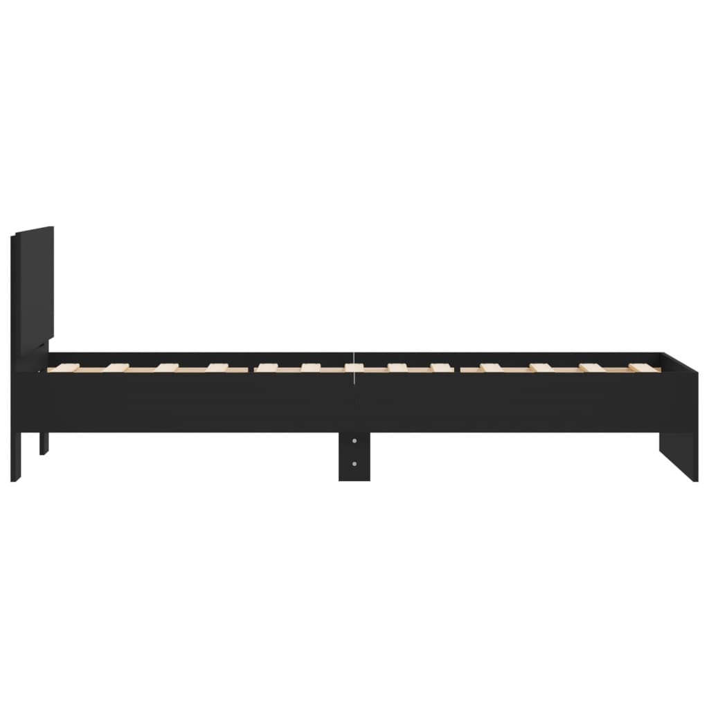 Modern Wooden Single Size 90cm Bed Frame Base With Headboard Wood Beds