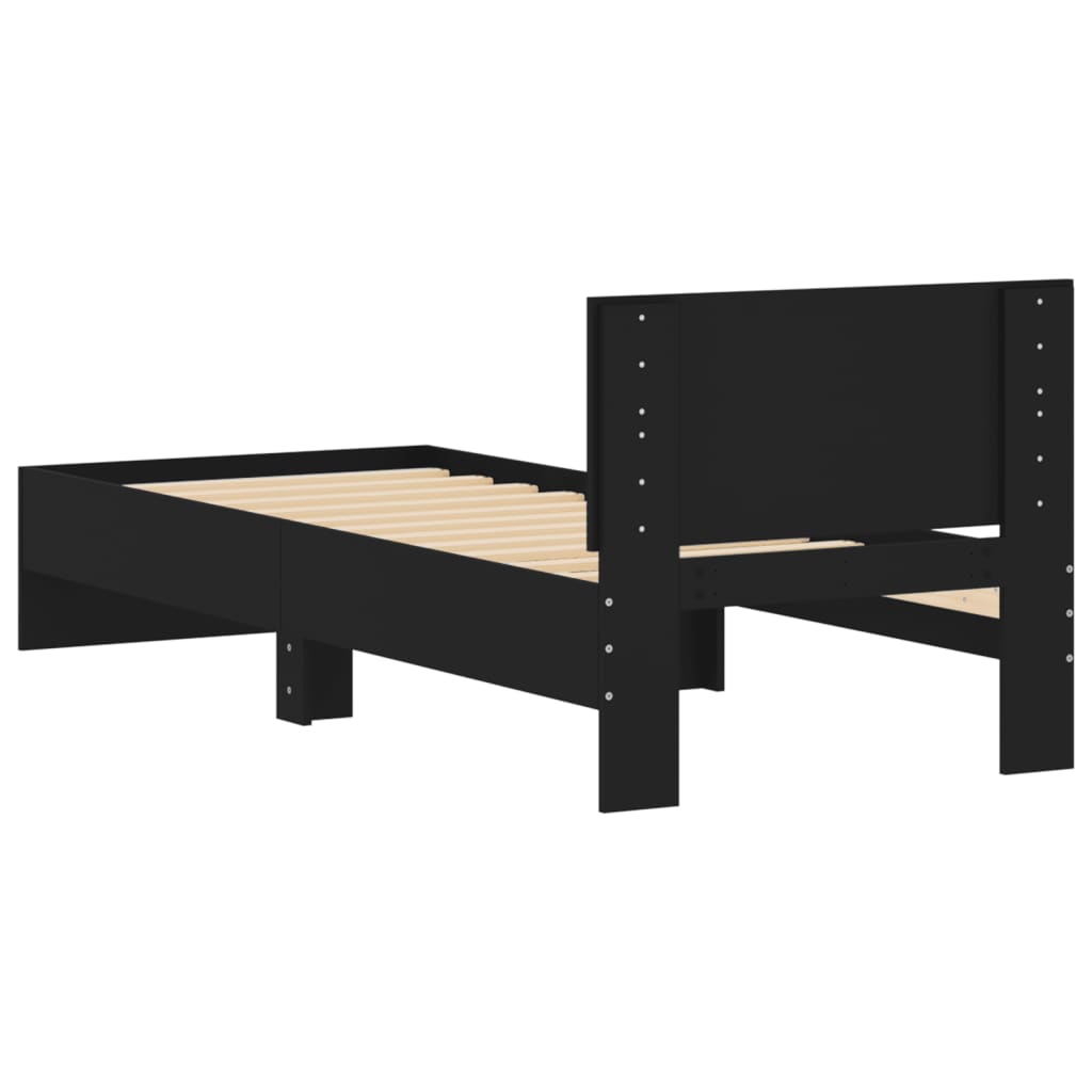 Modern Wooden Single Size 90cm Bed Frame Base With Headboard Wood Beds