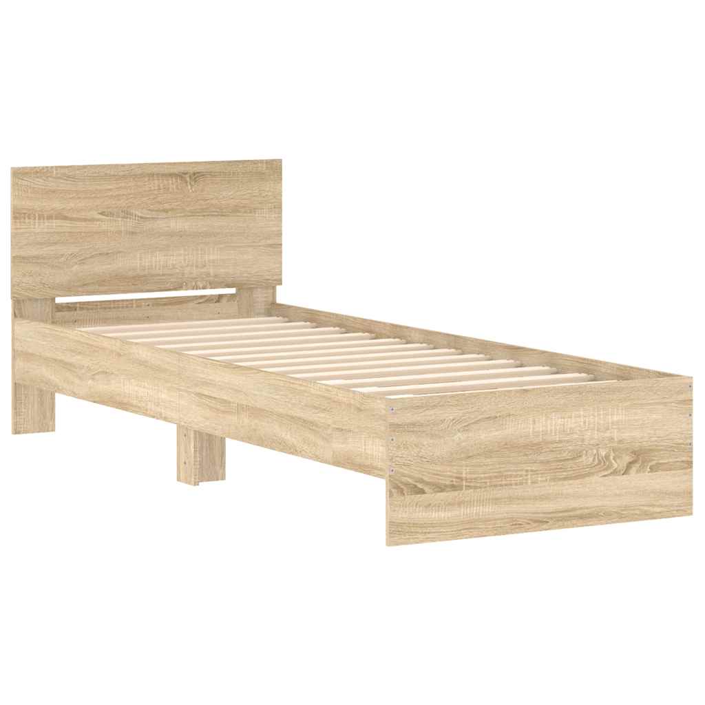 Modern Wooden Single Size 90cm Bed Frame Base With Headboard Wood Beds
