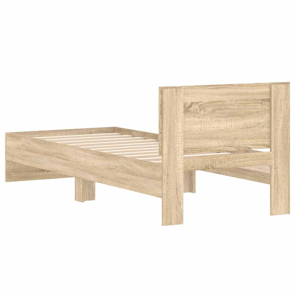Modern Wooden Single Size 90cm Bed Frame Base With Headboard Wood Beds
