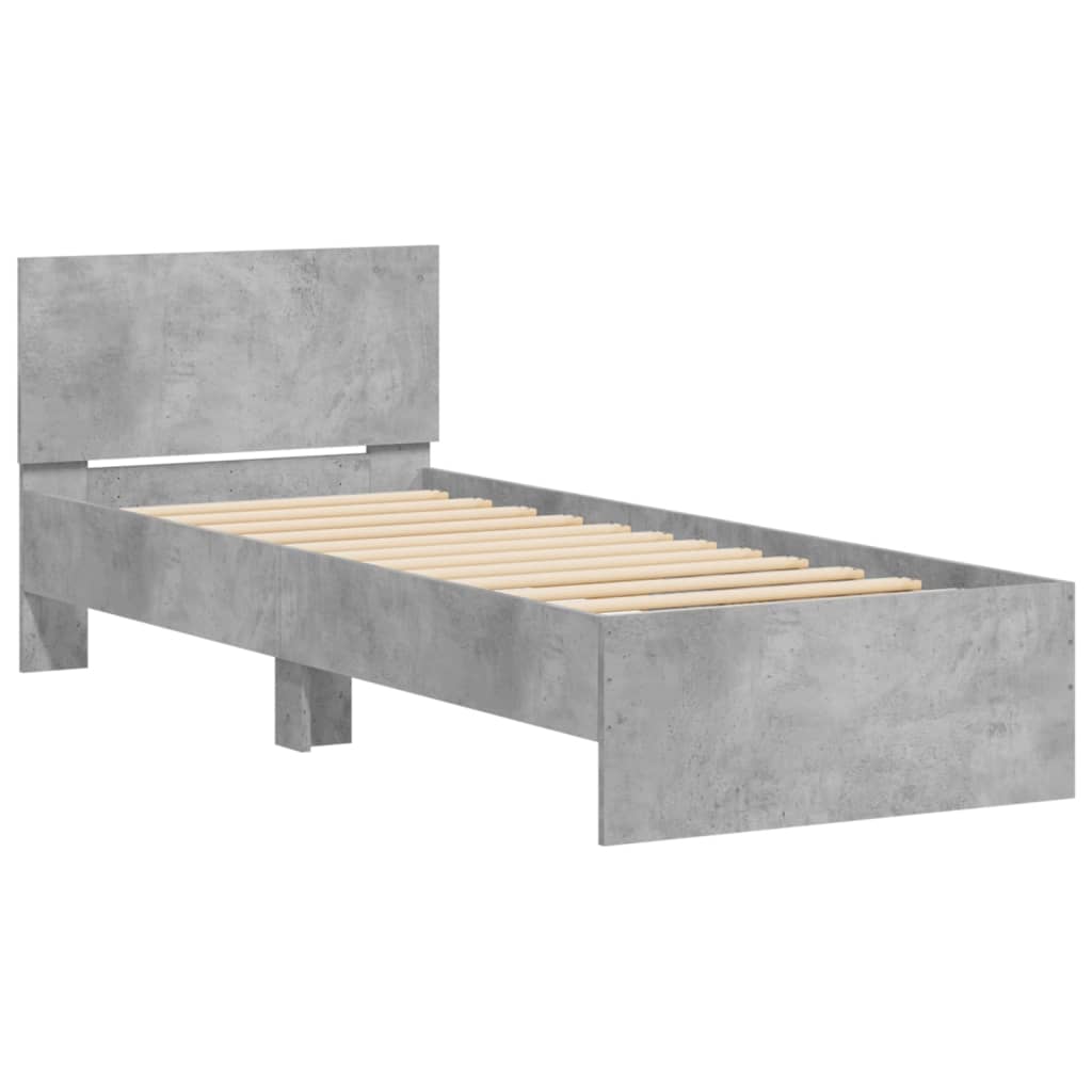 Modern Wooden Single Size 90cm Bed Frame Base With Headboard Wood Beds