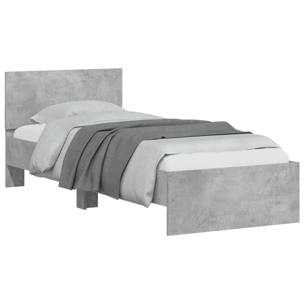 Modern Wooden Single Size 90cm Bed Frame Base With Headboard Wood Beds