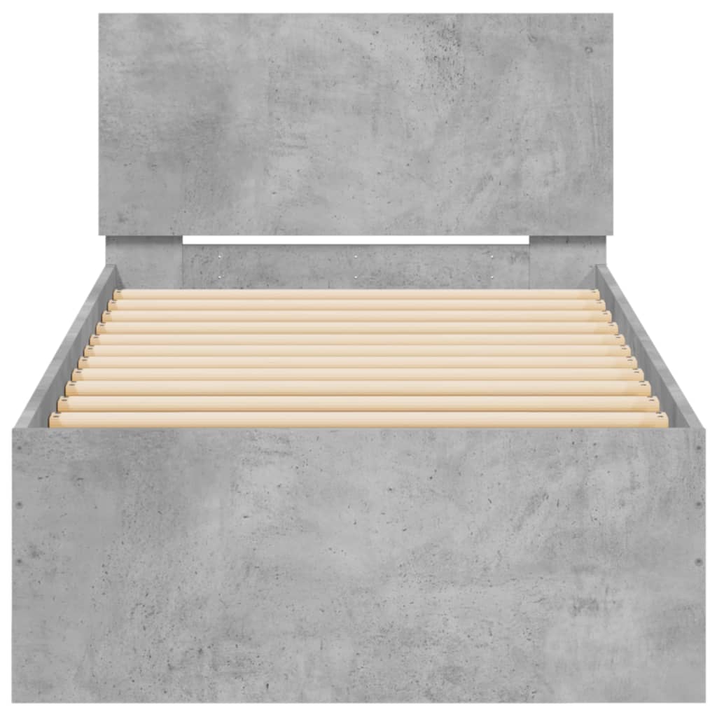 Modern Wooden Single Size 90cm Bed Frame Base With Headboard Wood Beds