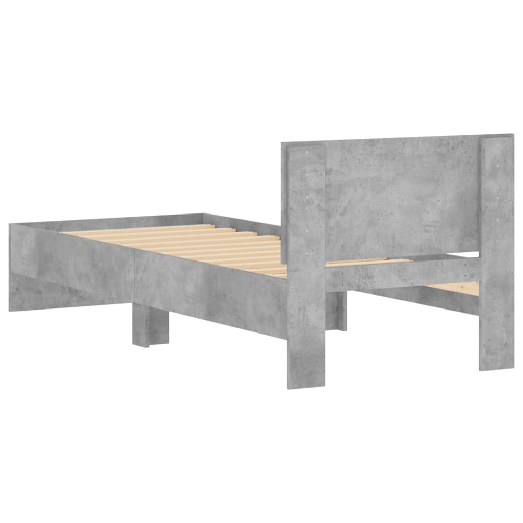 Modern Wooden Single Size 90cm Bed Frame Base With Headboard Wood Beds