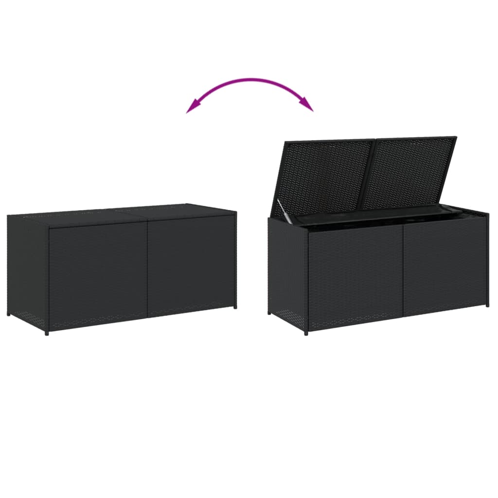 Outdoor Patio Poly Rattan 238L Garden Storage Box Cushion Boxes Cabinet Unit