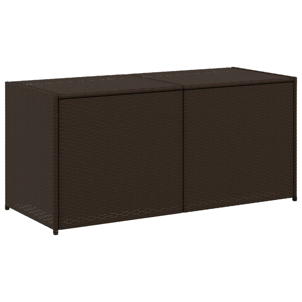 Outdoor Patio Poly Rattan 238L Garden Storage Box Cushion Boxes Cabinet Unit