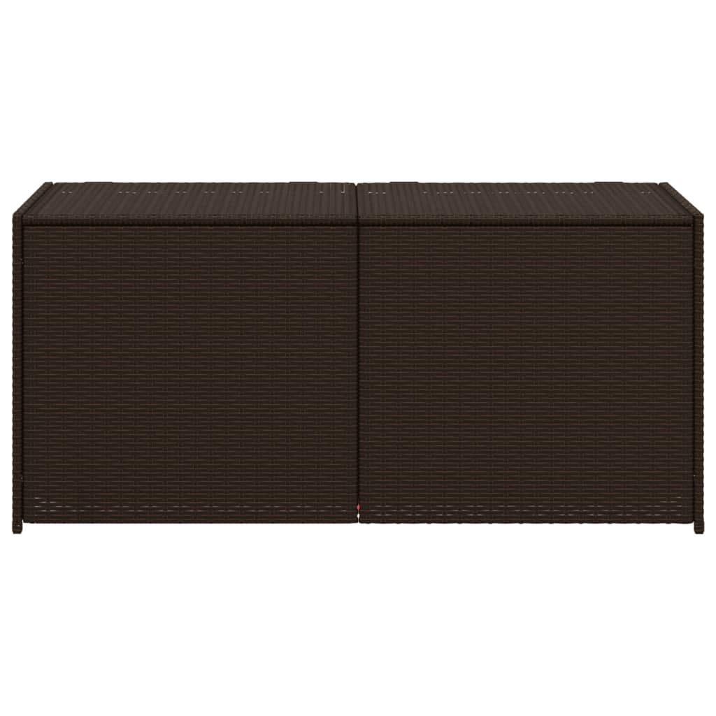 Outdoor Patio Poly Rattan 238L Garden Storage Box Cushion Boxes Cabinet Unit