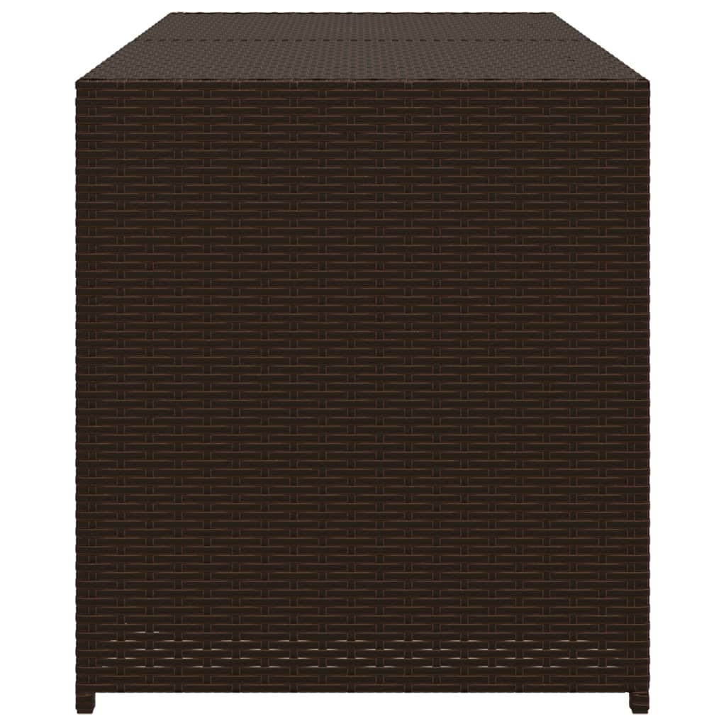 Outdoor Patio Poly Rattan 238L Garden Storage Box Cushion Boxes Cabinet Unit