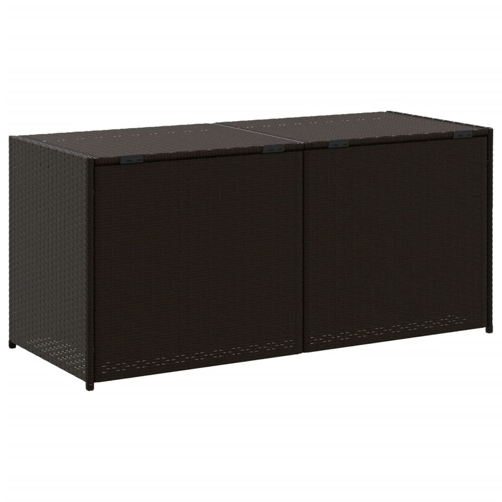 Outdoor Patio Poly Rattan 238L Garden Storage Box Cushion Boxes Cabinet Unit