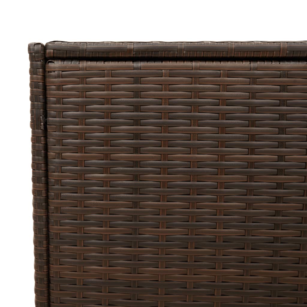Outdoor Patio Poly Rattan 238L Garden Storage Box Cushion Boxes Cabinet Unit