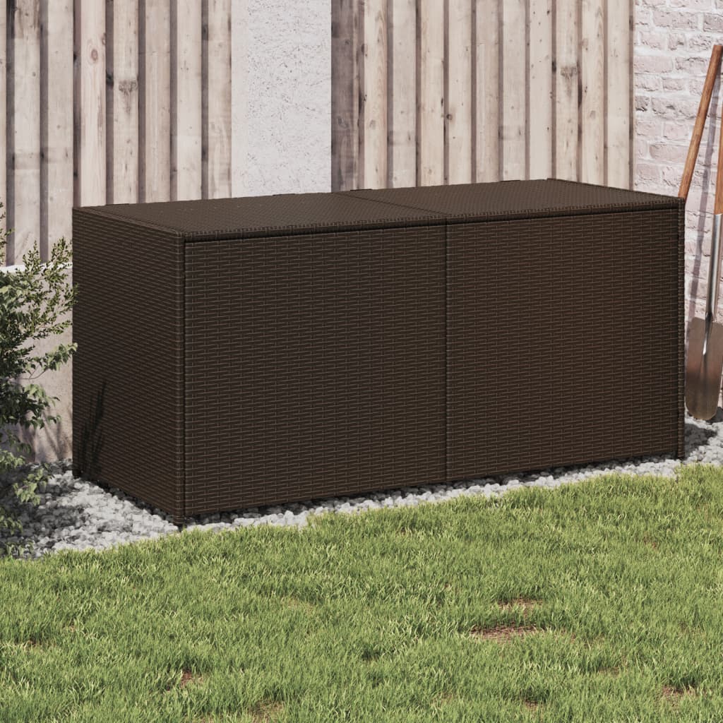 Outdoor Patio Poly Rattan 238L Garden Storage Box Cushion Boxes Cabinet Unit