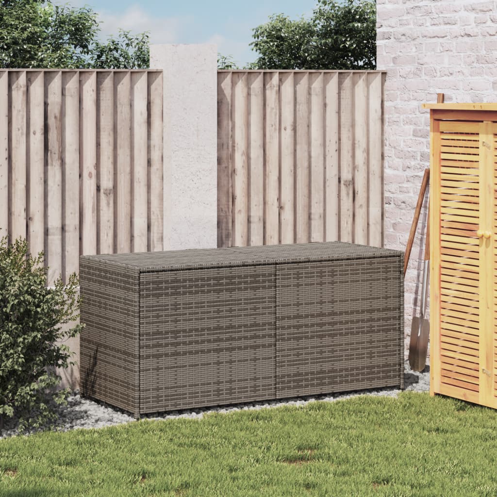 Outdoor Patio Poly Rattan 238L Garden Storage Box Cushion Boxes Cabinet Unit
