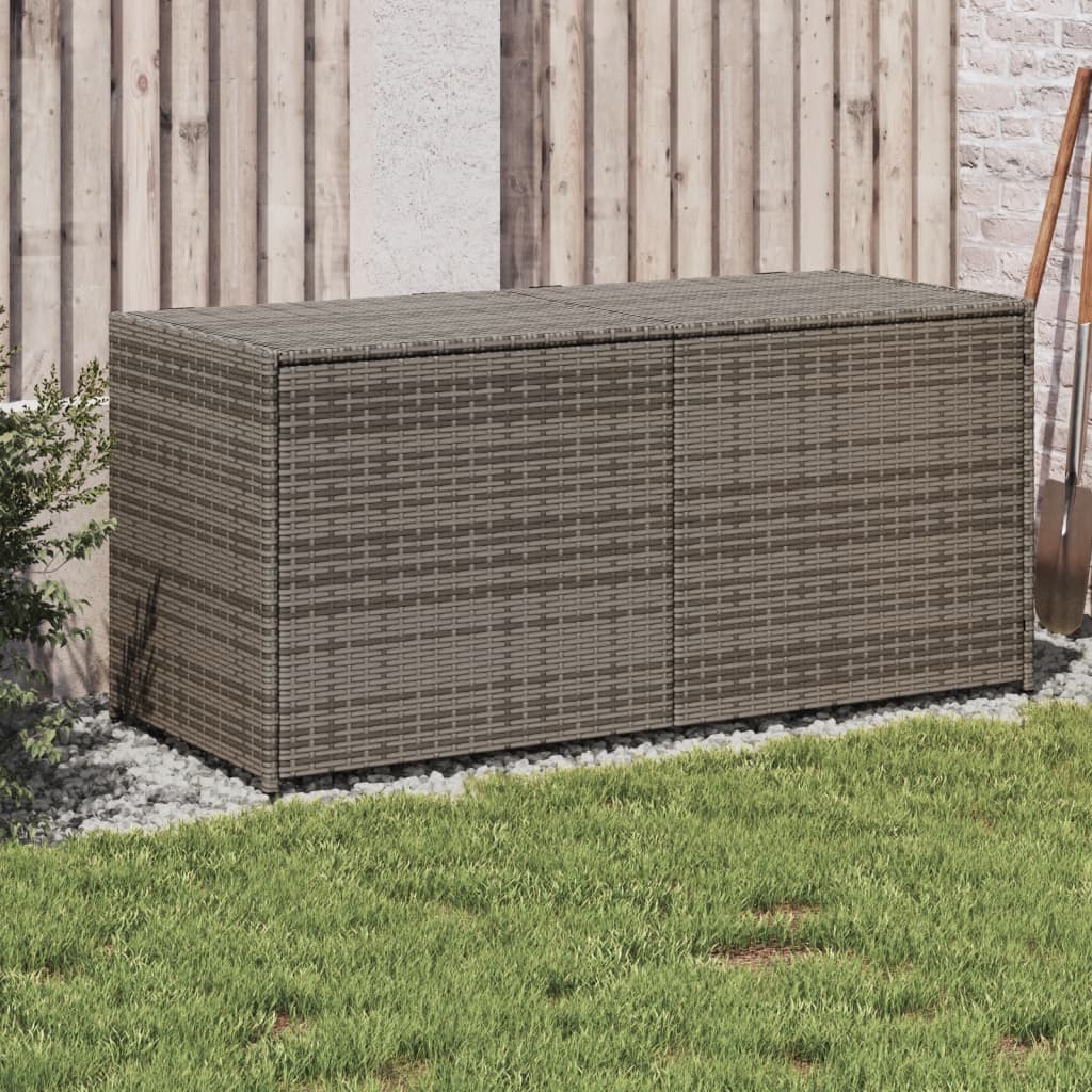 Outdoor Patio Poly Rattan 238L Garden Storage Box Cushion Boxes Cabinet Unit