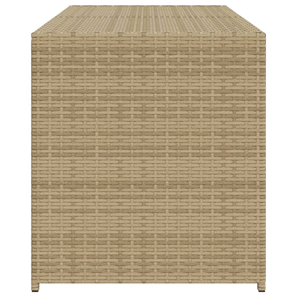 Outdoor Patio Poly Rattan 238L Garden Storage Box Cushion Boxes Cabinet Unit