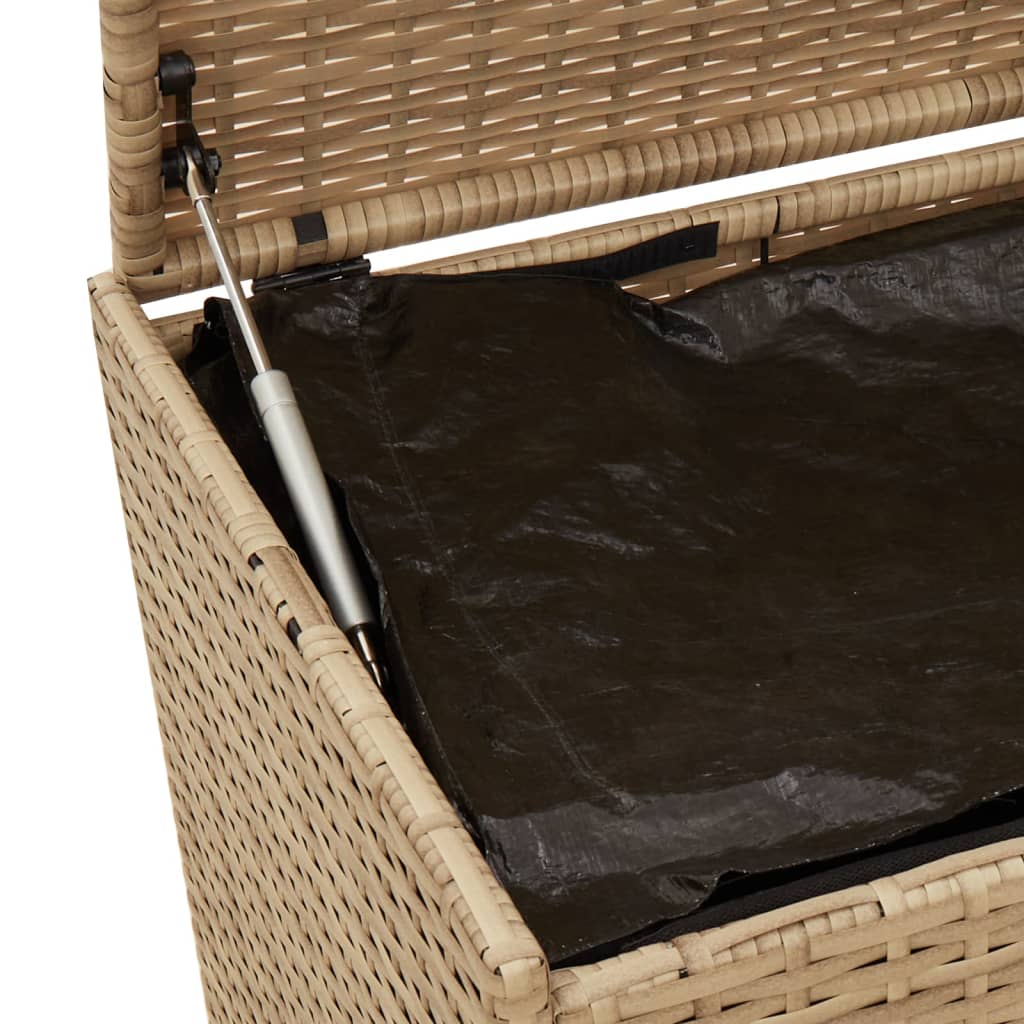 Outdoor Patio Poly Rattan 238L Garden Storage Box Cushion Boxes Cabinet Unit