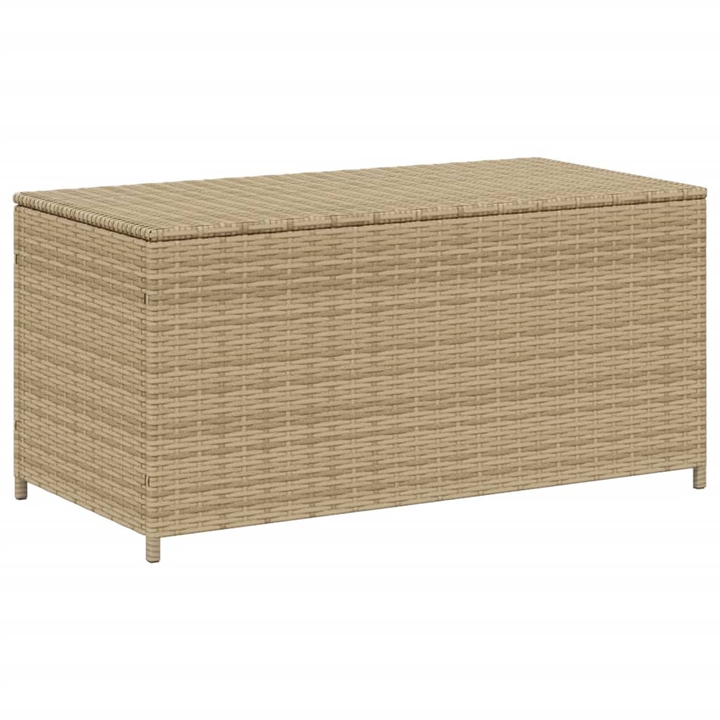 Outdoor Patio Poly Rattan 190L Garden Storage Box Cushion Boxes Cabinet Unit