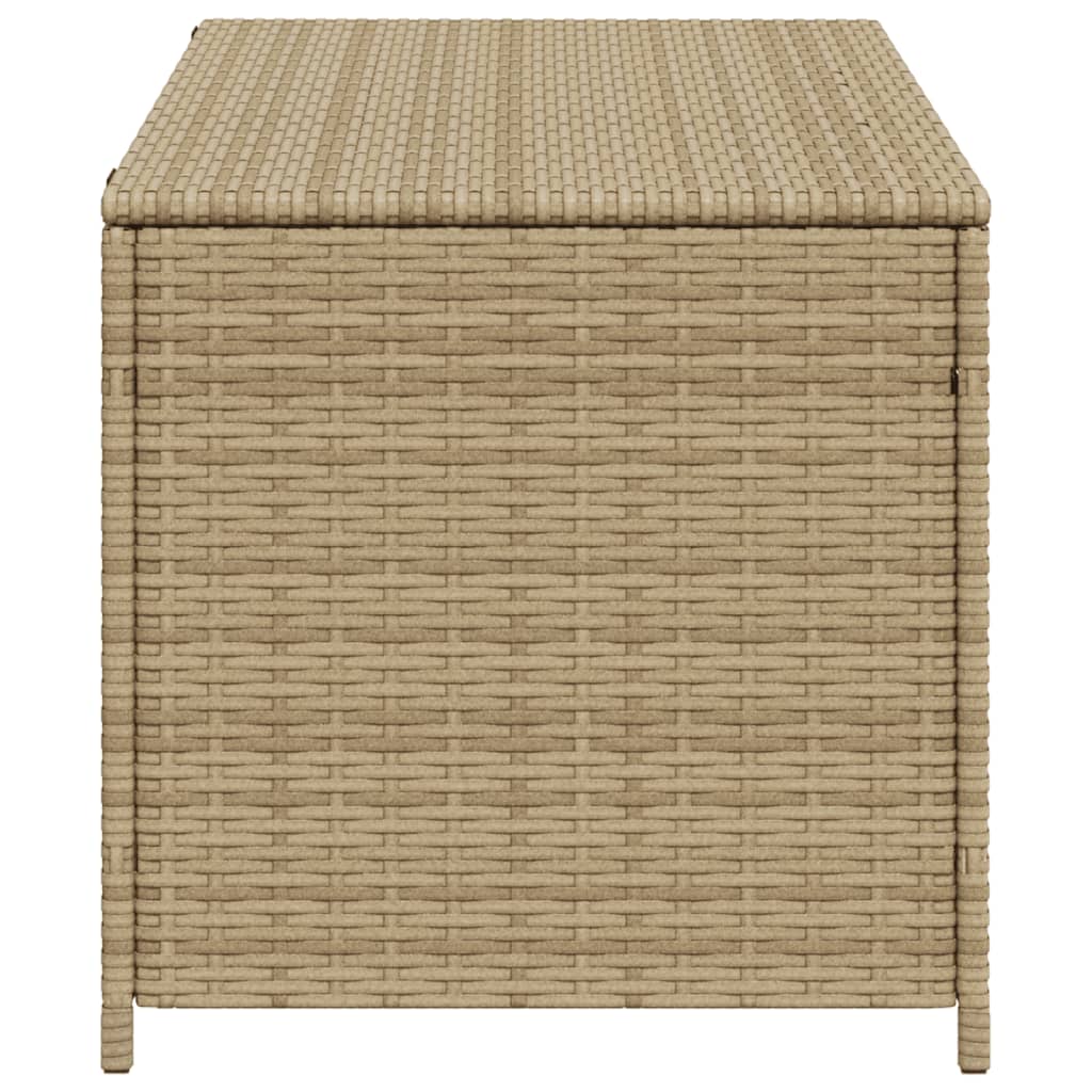 Outdoor Patio Poly Rattan 190L Garden Storage Box Cushion Boxes Cabinet Unit