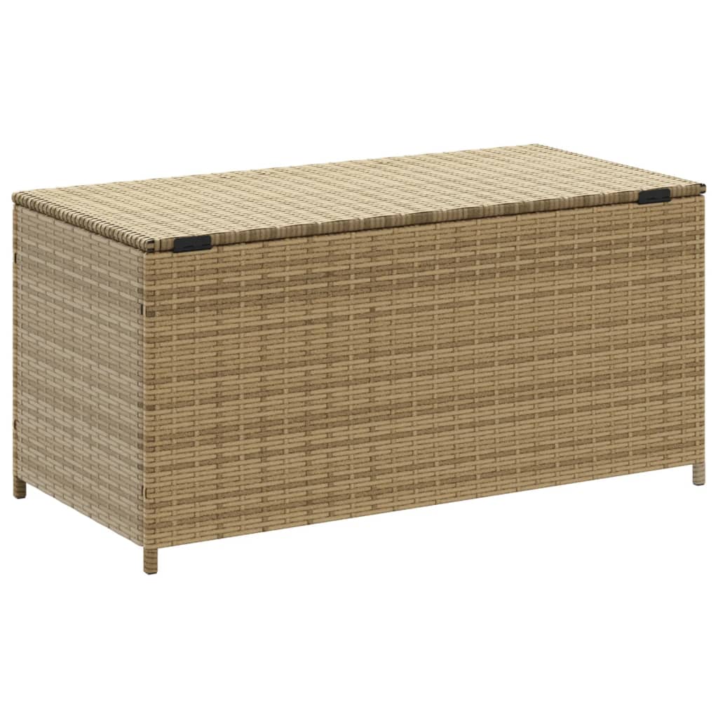 Outdoor Patio Poly Rattan 190L Garden Storage Box Cushion Boxes Cabinet Unit