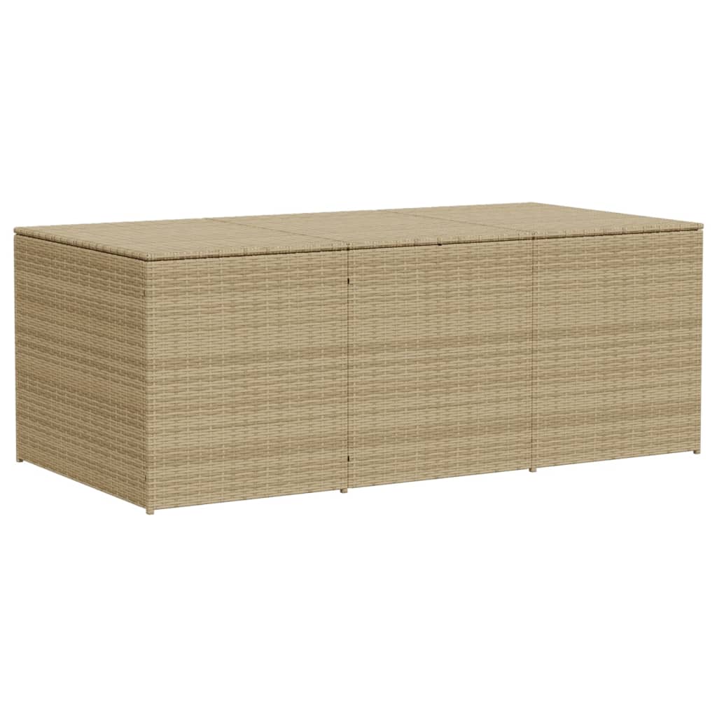 Outdoor Patio Poly Rattan Large Garden Storage Box Cushion Boxes Cabinet Unit