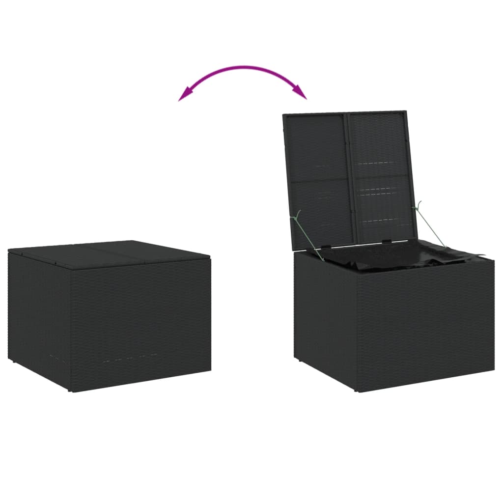 Outdoor Patio Poly Rattan Garden Storage Box Cushion Boxes Cabinet Unit Trunk