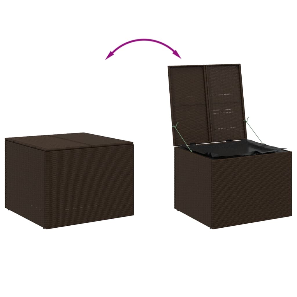 Outdoor Patio Poly Rattan Garden Storage Box Cushion Boxes Cabinet Unit Trunk