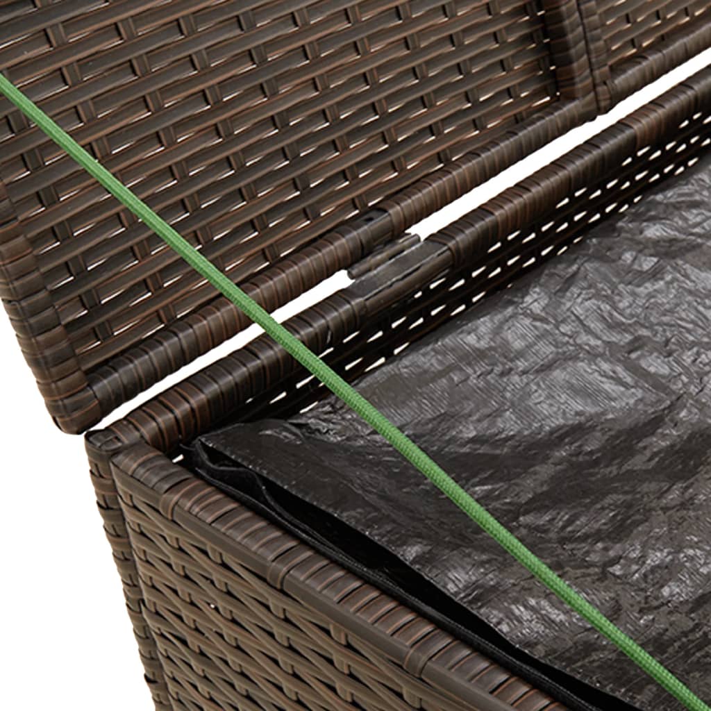 Outdoor Patio Poly Rattan Garden Storage Box Cushion Boxes Cabinet Unit Trunk